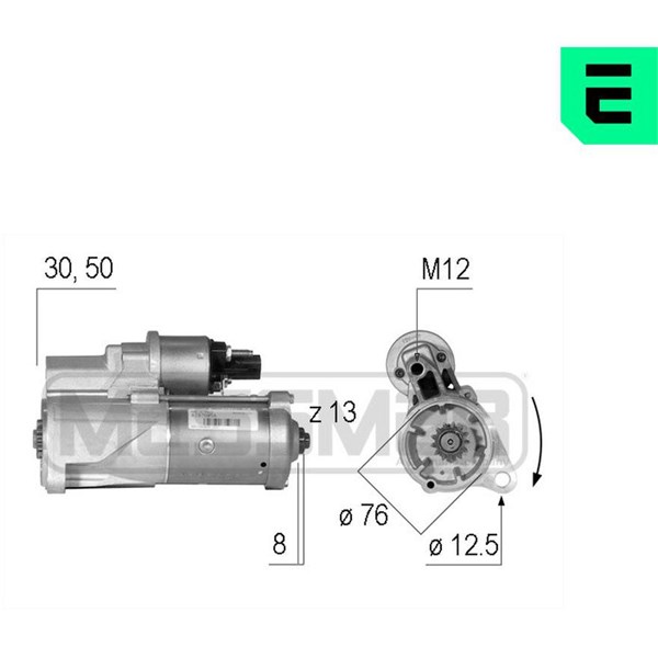 Startmotor 12V Era oem Oem 220589 ERA OEM