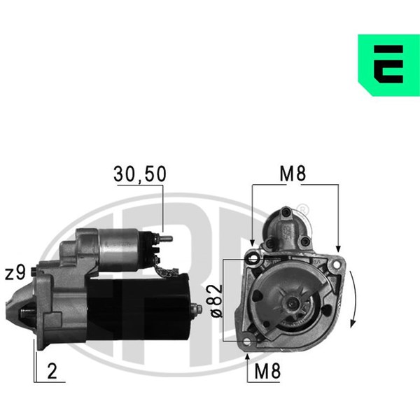 Startmotor 12V Era oem Oem 220610 ERA OEM