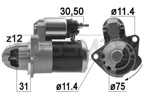 Startmotor 12V