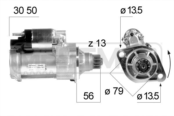 Startmotor 12V