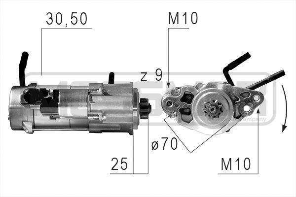 Startmotor 12V