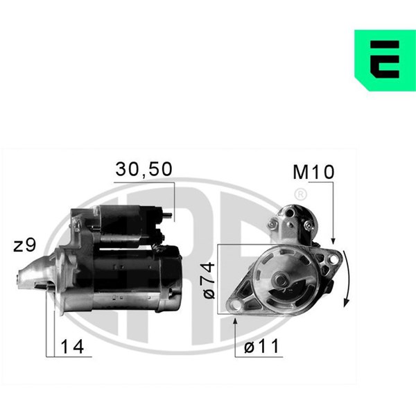 Startmotor 12V Era oem Oem 220654 ERA OEM