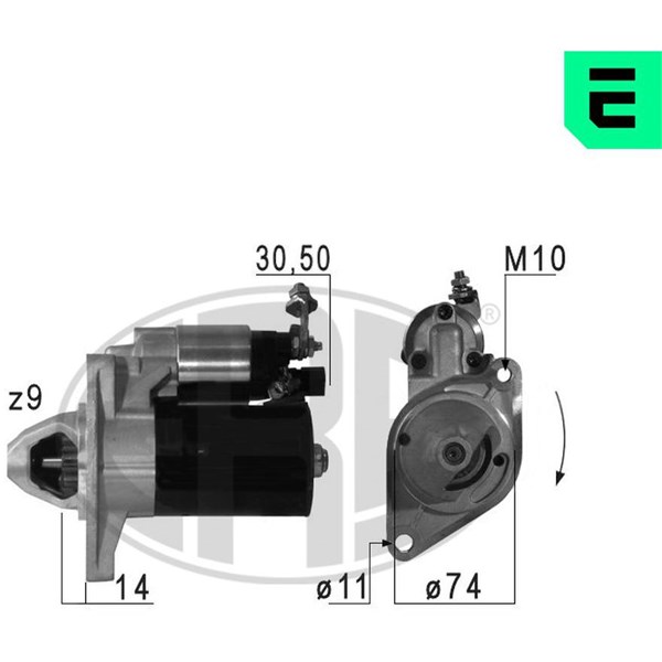 Startmotor 12V Era oem Oem 220659 ERA OEM