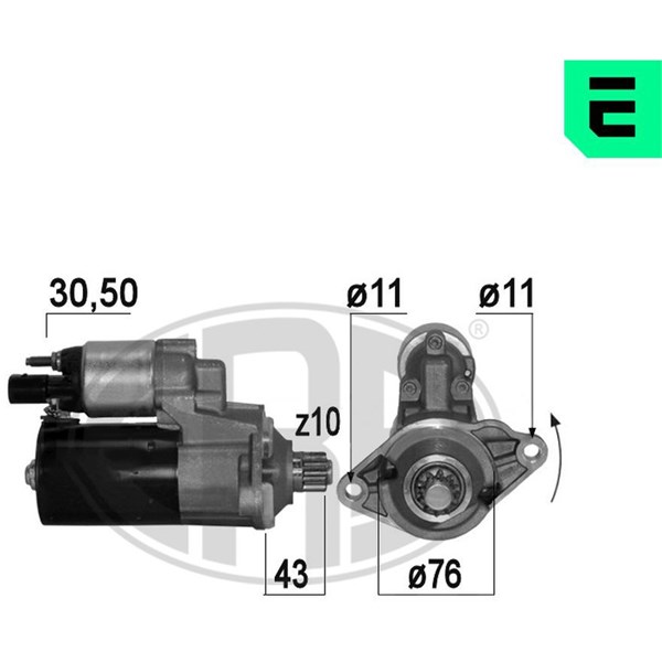 Startmotor 12V Era oem Oem 220665 ERA OEM