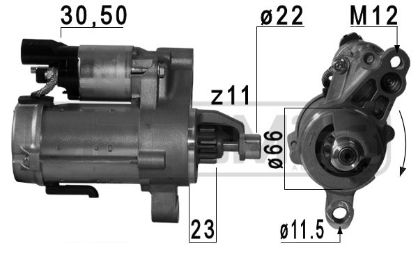 Startmotor 12V