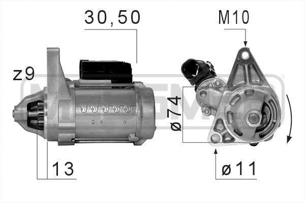 Startmotor 12V