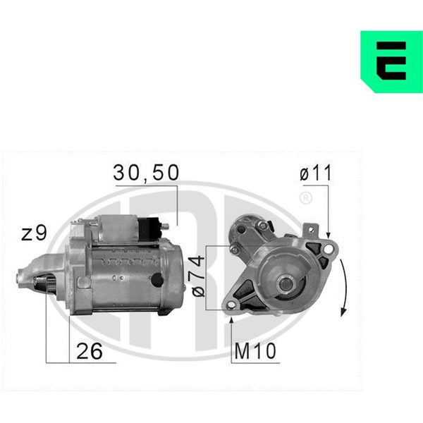 Startmotor 12V Era oem Oem 220677 ERA OEM