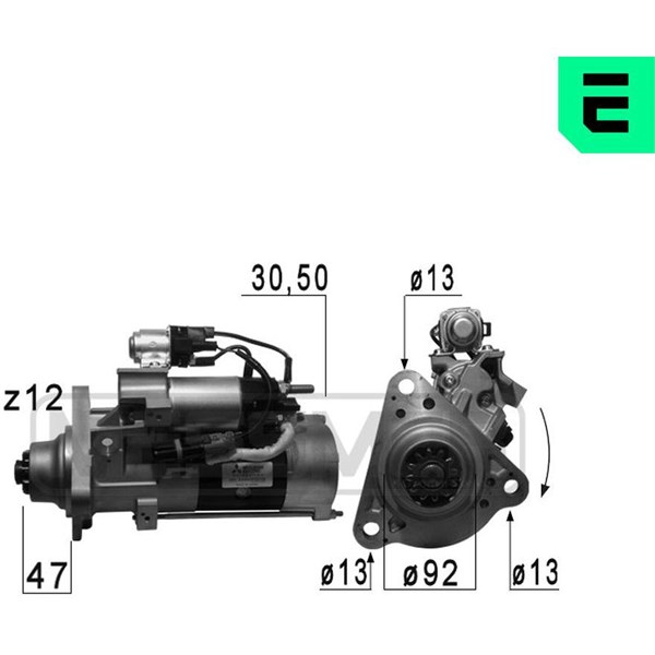 Startmotor 24V Era oem Oem 220690 ERA OEM