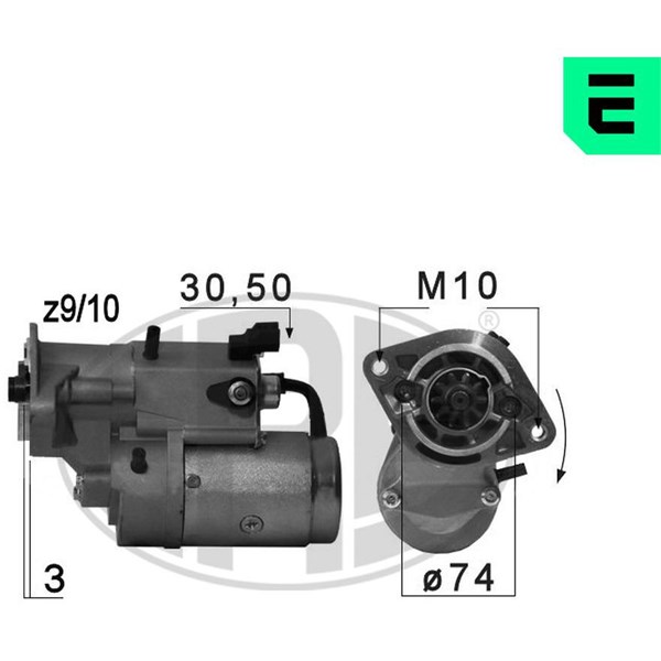 Startmotor 12V Era oem Oem 220703 ERA OEM