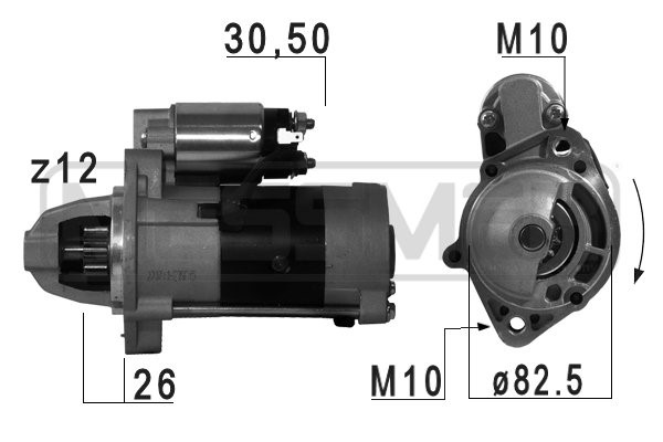 Startmotor 12V