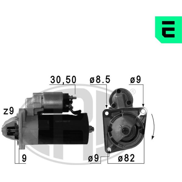 Startmotor 12V Era oem Oem 220720 ERA OEM