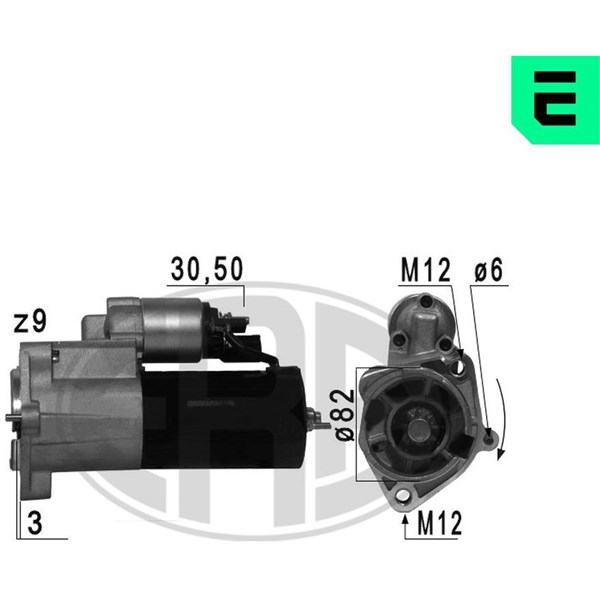 Startmotor 12V Era oem Oem 220721 ERA OEM