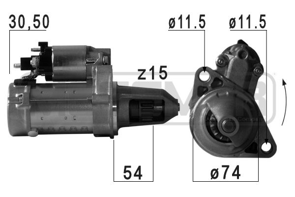 Startmotor 12V