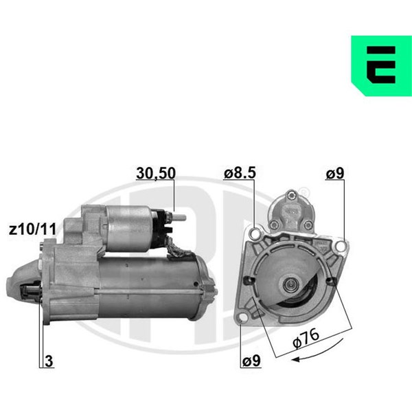 Startmotor 12V Era oem Oem 220756 ERA OEM