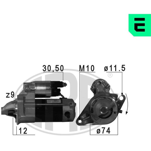 Startmotor 12V Era oem Oem 220759 ERA OEM