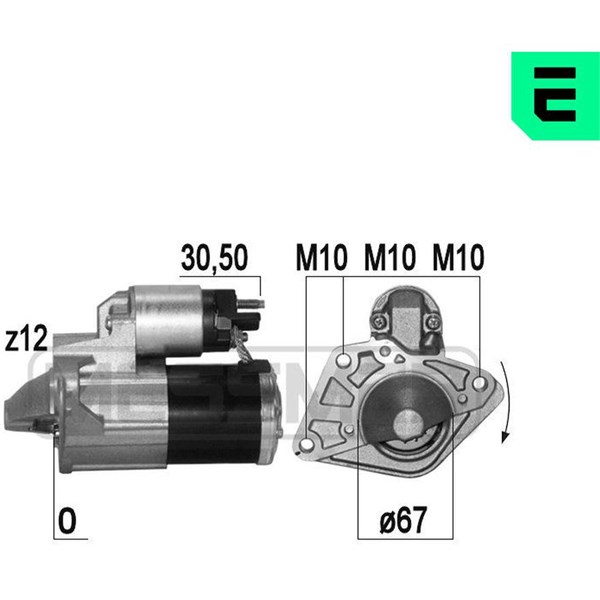 Startmotor 12V Era oem Oem 220773 ERA OEM