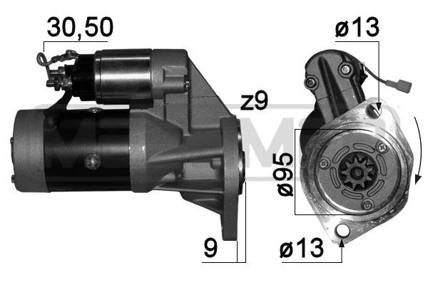 Startmotor 12V