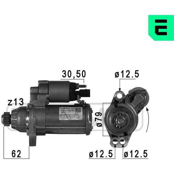 Startmotor 12V Era oem Oem 220786 ERA OEM