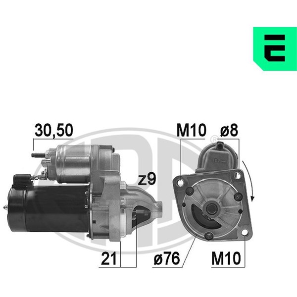 Startmotor 12V Era oem Oem 220794 ERA OEM Startmotor 12V Era oem Oem 220794 ERA OEM