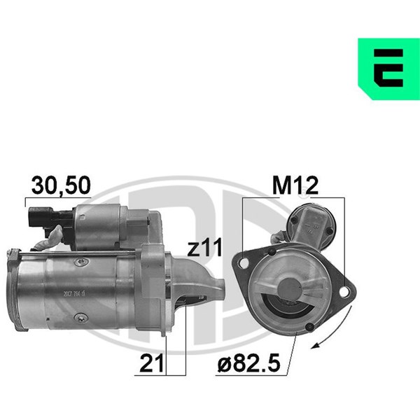 Startmotor 12V Era oem Oem 220800 ERA OEM