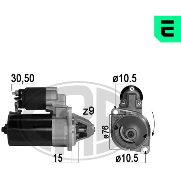 Startmotor 12V Era oem Oem 220812 ERA OEM