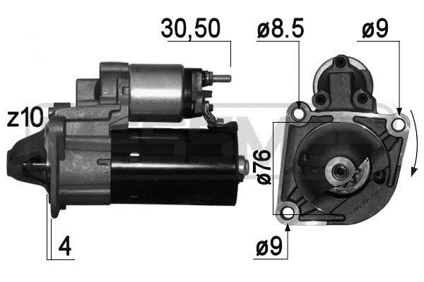 Startmotor 12V