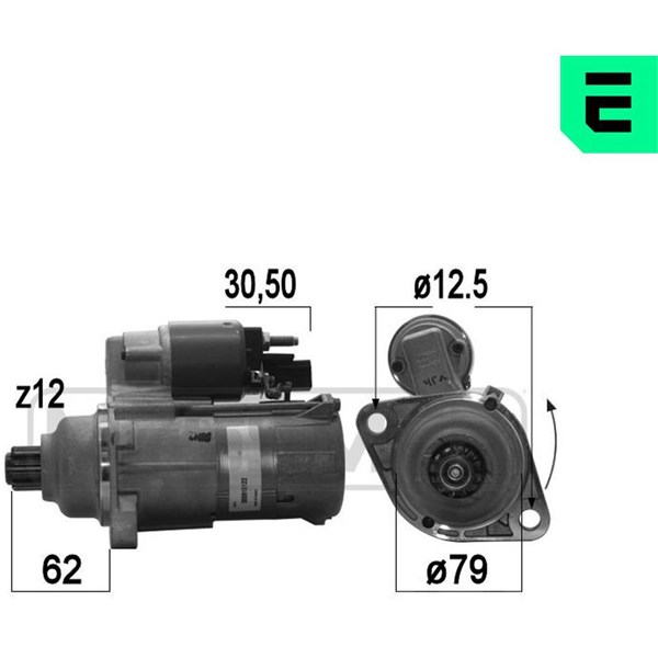 Startmotor 12V Era oem Oem 220825 ERA OEM