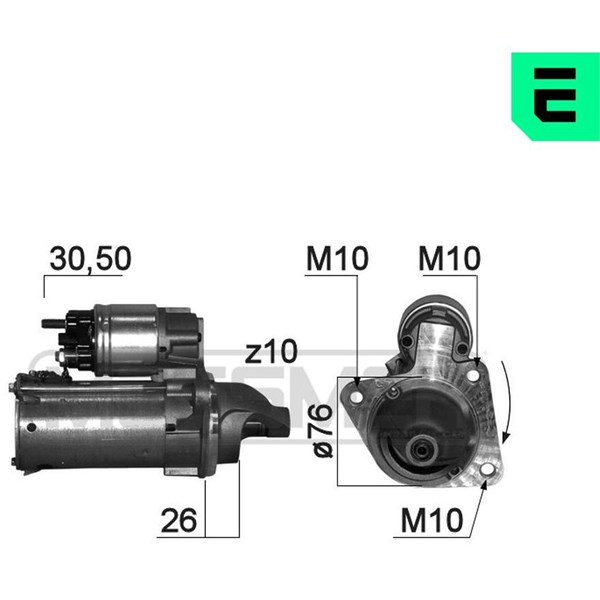 Startmotor 12V Era oem Oem 220842 ERA OEM