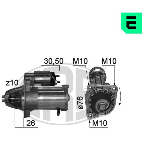 Startmotor 12V Era oem Oem 220843 ERA OEM