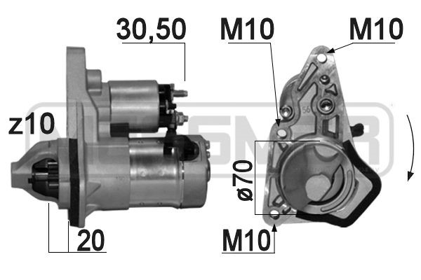Startmotor 12V