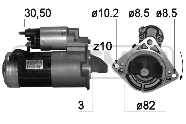 Startmotor 12V