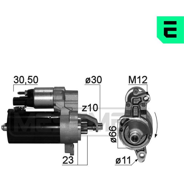 Startmotor 12V Era oem Oem 220876 ERA OEM