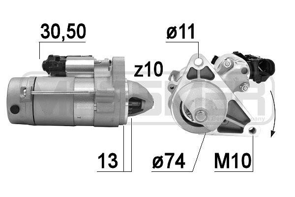 Startmotor 12V