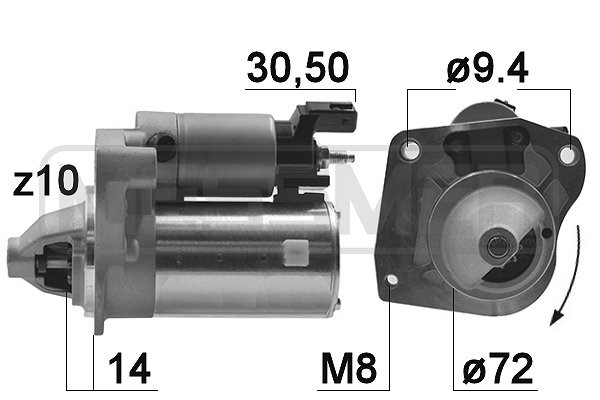 Startmotor 12V