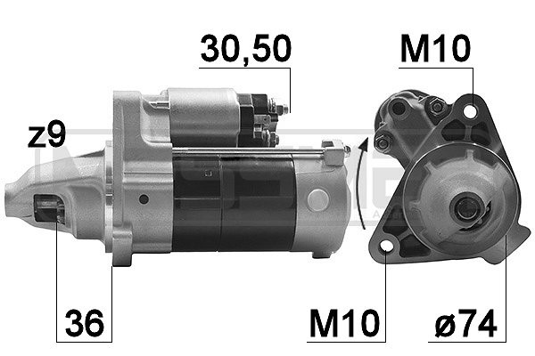 Startmotor 12V