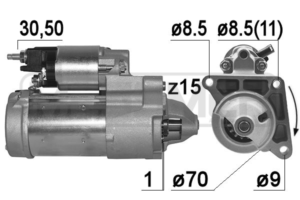 Startmotor 12V