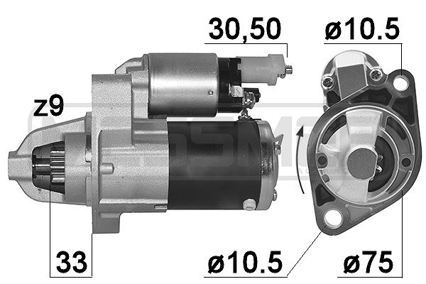 Startmotor 12V