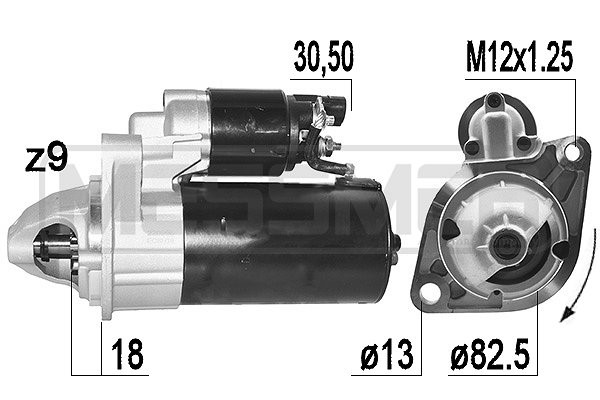 Startmotor 12V