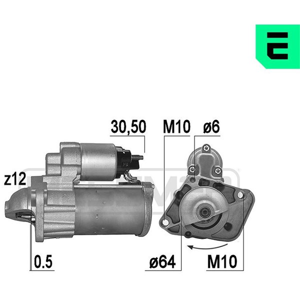 Startmotor 12V Era oem Oem 220997 ERA OEM