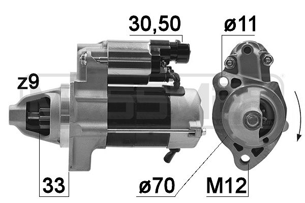 Startmotor 12V