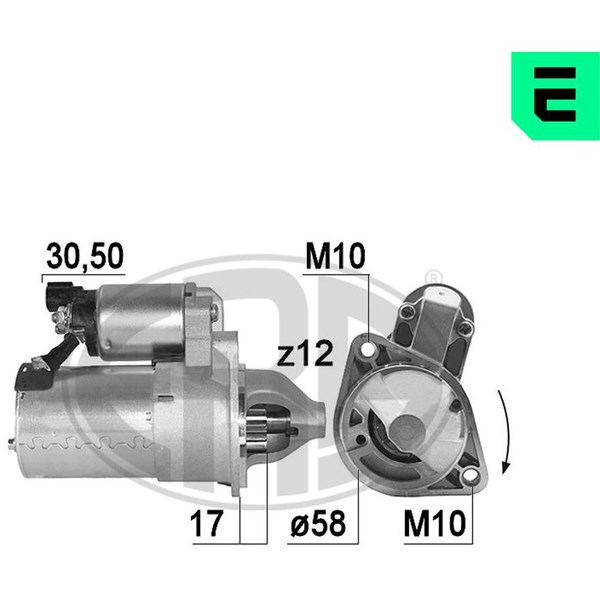 Startmotor 12V Era oem Oem 221000 ERA OEM