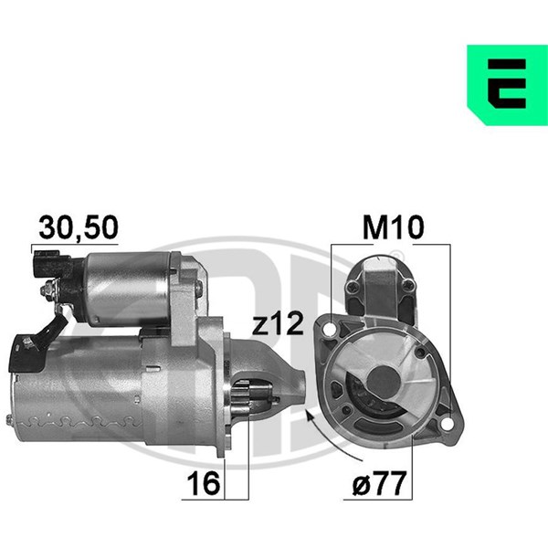 Startmotor 12V Era oem Oem 221001 ERA OEM
