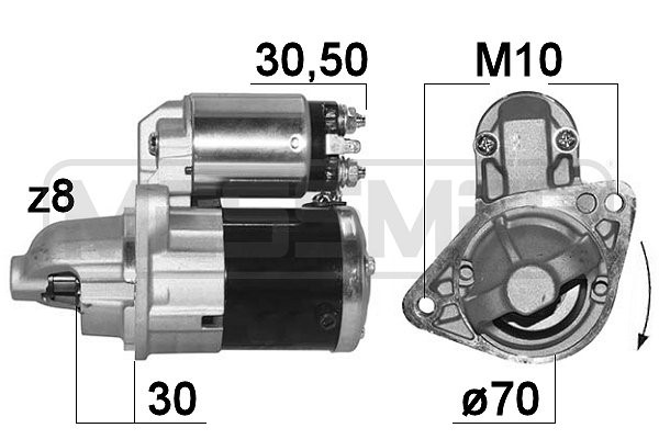 Startmotor 12V