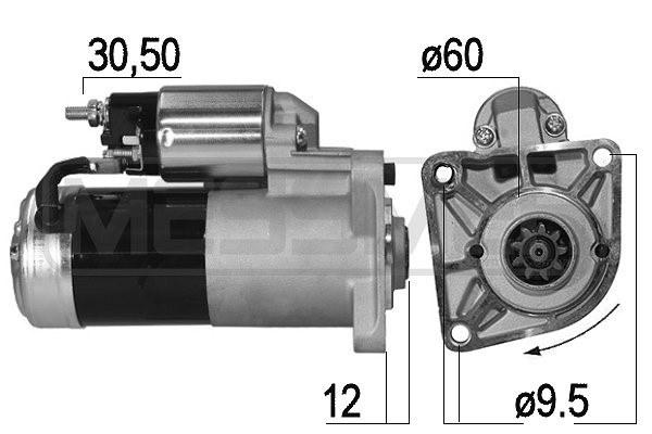 Startmotor 12V