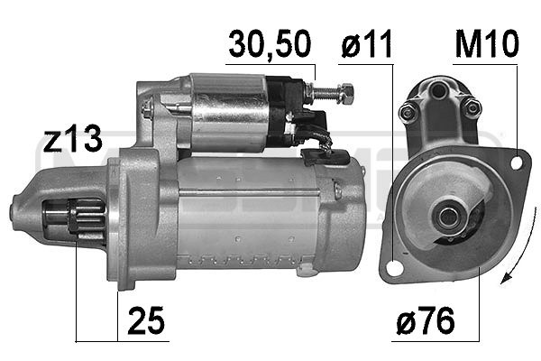 Startmotor 12V