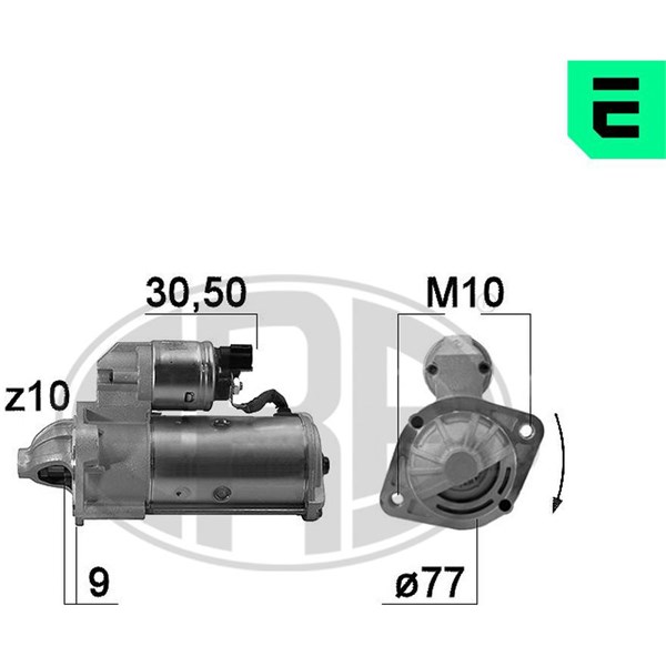 Startmotor 12V Era oem Oem 221025 ERA OEM