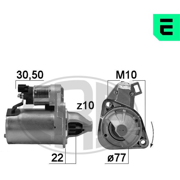 Startmotor 12V Era oem Oem 221029 ERA OEM