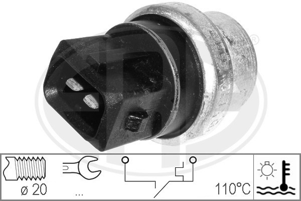 Sensor, kylvätsketemperatur