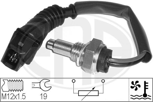 Sensor, kylvätsketemperatur