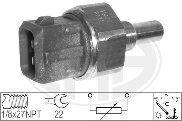 Sensor, kylvätsketemperatur
